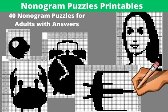 40 Nonogram Puzzles for Adults: A Complete Guide to Picross, Hanjie, and Griddler Logic Puzzles