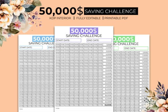 50K Saving Challenge Journal KDP Planner: A Practical Tool