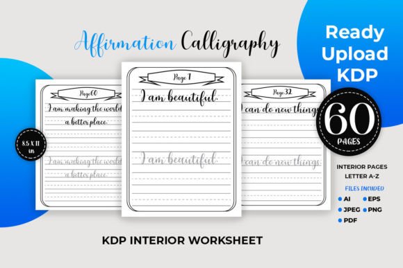 60 Pages Affirmation Calligraphy: A Strategic Tool for Skill Building and Creative Discipline
