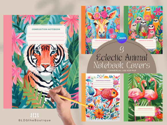 9 Maximalist Composition Notebook Covers