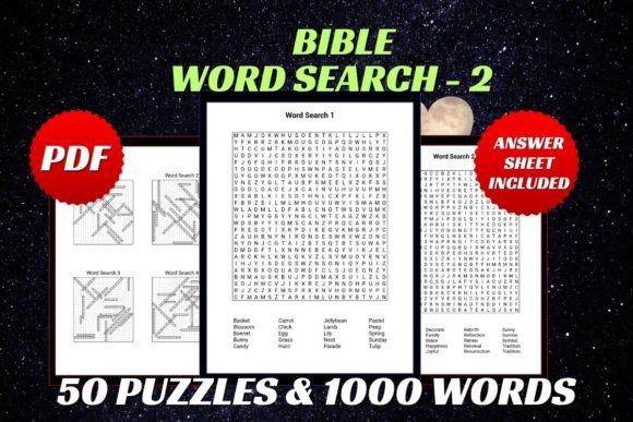 Bible Word Search Puzzle for Adults 2 – A Divine Word Quest for Spiritual Growth