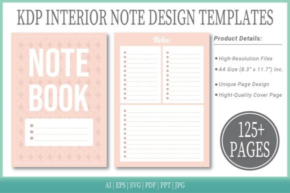 Cosmos Notepad Templates for KDP Publishing