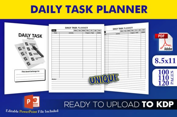 Daily Task Planner KDP Interior Template: A Practical Tool for Organized Publishing
