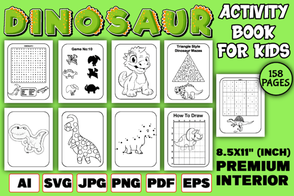 Dinosaur Activity Book for Kids