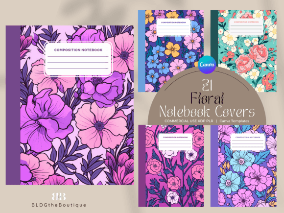 Floral Composition Notebook Covers KDP: A Complete Solution for Low-Content Book Publishing