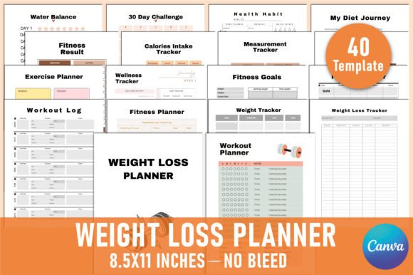 How an Editable Weight Loss Planner for Canva Can Transform Your Fitness Journey