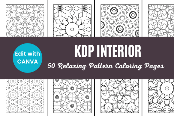 KDP Pattern Coloring Book Canva Template: Streamlining Geometric Art Publishing