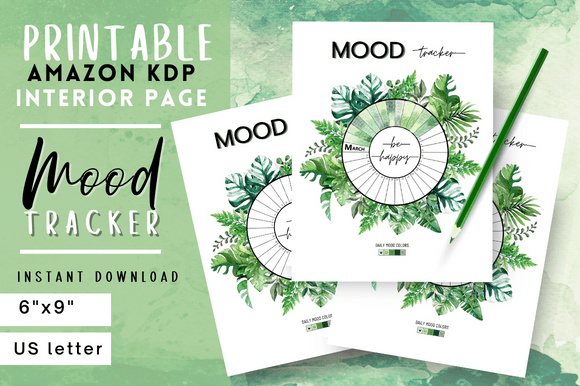 Mood Tracker Printable Monthly Daily: Build Emotional Awareness