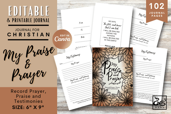 My Praise and Prayer Journal Testimonies Guide