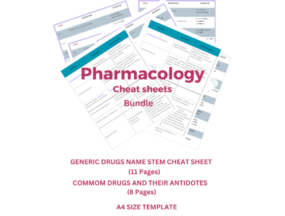 Pharmacology Cheat Sheets: A Practical Guide to Generic Drug Names and Antidotes
