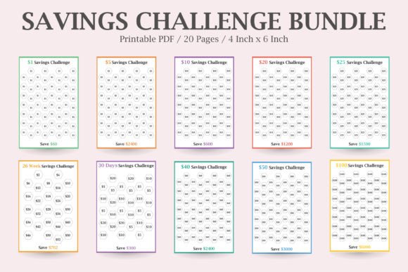 Savings Tracker Bundle for Real Financial Goals