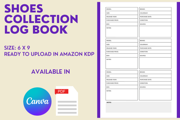 The Shoes Collection Log Book: A Practical KDP Interior for Organizing, Tracking, and Profiting