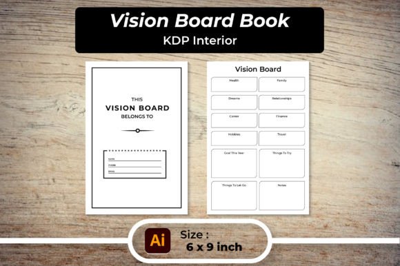 Vision Board Book KDPInterior: A Practical Tool for Turning Ambition into Action
